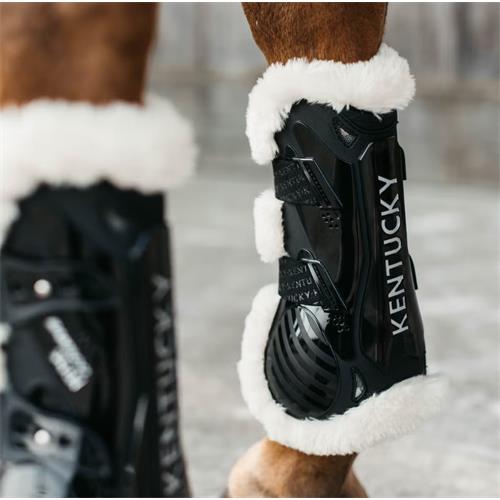 Přední chrániče Kentucky Bamboo Elastic s beránkem, černé, vel. L Přední chrániče Kentucky Bamboo Elastic s beránkem, černé, vel. L