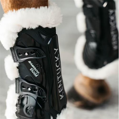 Přední chrániče Kentucky Bamboo Elastic s beránkem, černé, vel. L Přední chrániče Kentucky Bamboo Elastic s beránkem, černé, vel. L