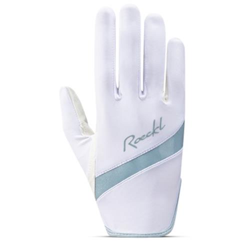 Jezdecké rukavice Roeckl Lorraine, bílé - vel. 8,5 Rukavice Roeckl Lorraine, bílé, vel. 8,5