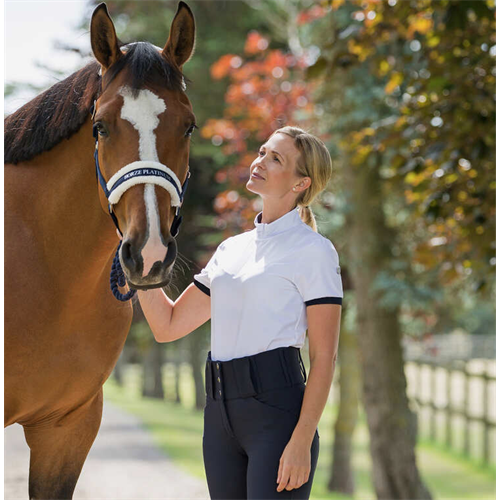 Dámské závodní triko Horze Taylor - bílé, vel. 40 Triko dámské Horze Taylor, bílé, vel. 40
