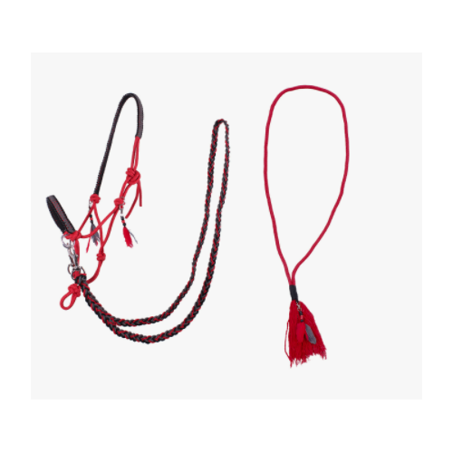 Provazový set QHP Liberty, červený - vel. Shetty Set provazový QHP Liberty combi, červený, Shetty