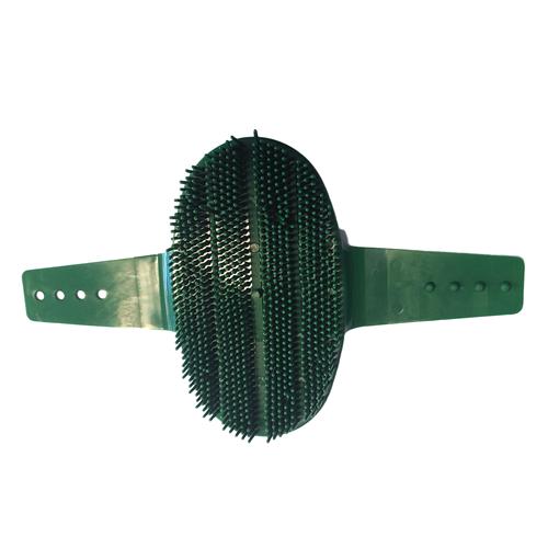 Plastové hřbílko s hroty, zelené, logo Kamír Plastové hřbílko s hroty, zelené, logo Kamír