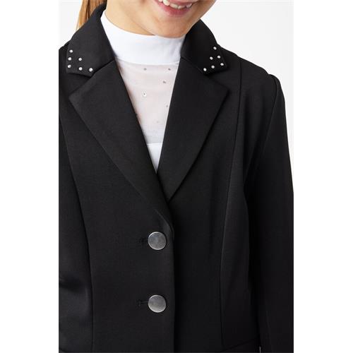 Dětské jezdecké sako Horze Queeny, černé - vel. 146/152 Sako dětské Horze Queeny, černé, 146/152