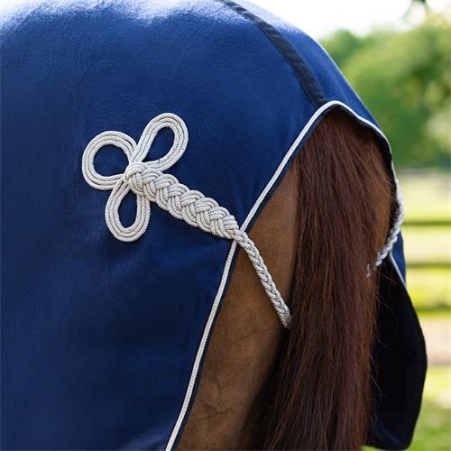 Odpocovací deka QHP Ornament, modrá - vel. 135/185 cm Deka odpoc. Ornament QHP, modrá, vel. 135/185 cm