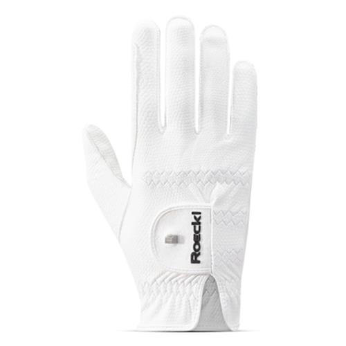 Rukavice Roeckl Roeck-Grip PRO, bílé - vel. 8,5 Rukavice Roeckl Roeck-Grip PRO, bílé, vel. 8,5