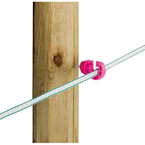 Izolátor AKO Premium, lanko, lano, páska, vrut 6 mm, růžový Izolátor AKO Premium, lanko, lano, páska, vrut 6 mm, růžový