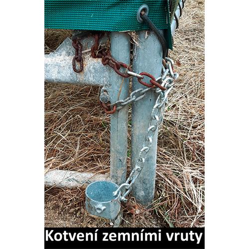 Mobilní přístřešek pro koně, skot a ovce 7,2 x 3,6 m. Kompletní mobilní přístřešek TEXAS 7,2 x 3,6 m