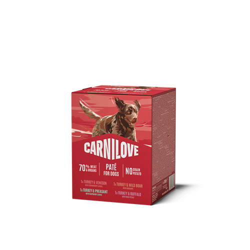 Carnilove Dog Pouch Paté Multipack 4×300 g Kapsičky Carnilove pes Pouch Paté Multipack, 4×300 g