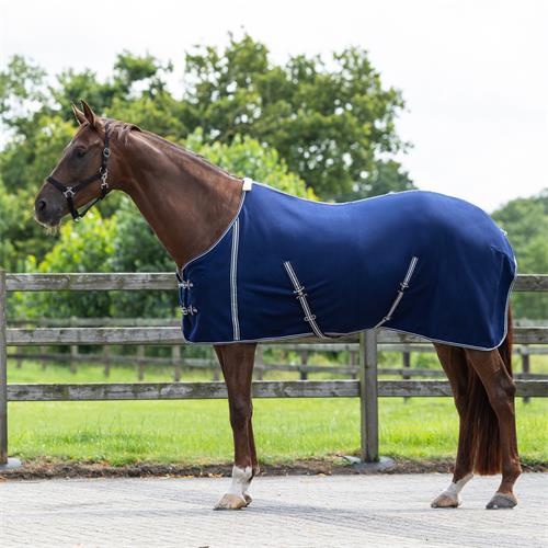Odpocovací deka QHP Basic, modrá - 145/195 cm Deka odpocovací QHP Basic, modrá, 145 cm