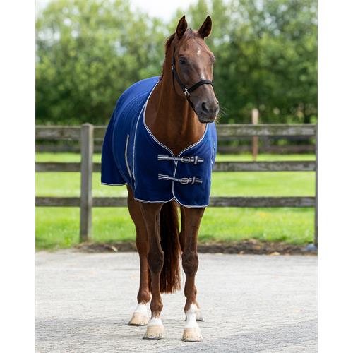 Odpocovací deka QHP Basic, modrá - 145/195 cm Deka odpocovací QHP Basic, modrá, 145 cm