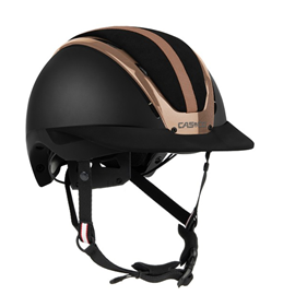 Jezdecká přilba CASCO Duell One, černá/rosegold - vel. M