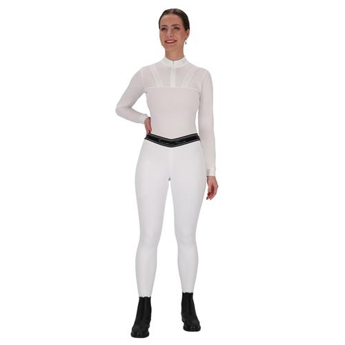 Jezdecké dámské legíny QHP Eden, bílé - vel. 36 Leginy dámské QHP Eden, bílé, 36
