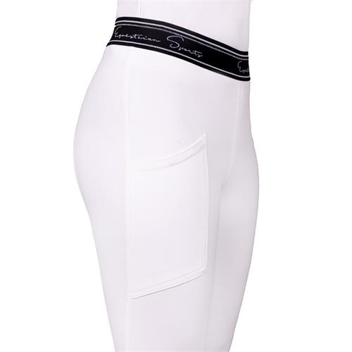 Jezdecké dámské legíny QHP Eden, bílé - vel. 40 Leginy dámské QHP Eden, bílé, 40