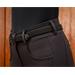 Elastický pásek QHP Jorine, černý - 85 cm Elastický pásek QHP Jorine, černý