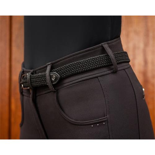Elastický pásek QHP Jorine, černý - 95 cm Elastický pásek QHP Jorine, černý