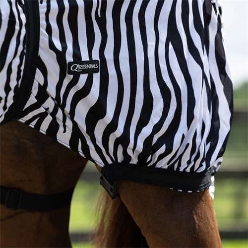 Ekzémová deka QHP s krkem, zebra - 155/205 cm Deka ekzémová QHP, zebra, vel. 155/205 cm