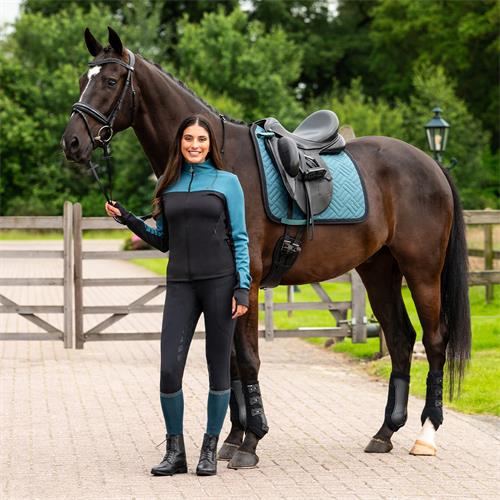 Dámské rajtky QHP Micah S/S 2025, černé - vel. 40 Dámské rajtky s gripem Micah QHP SS 2025, černé, 40