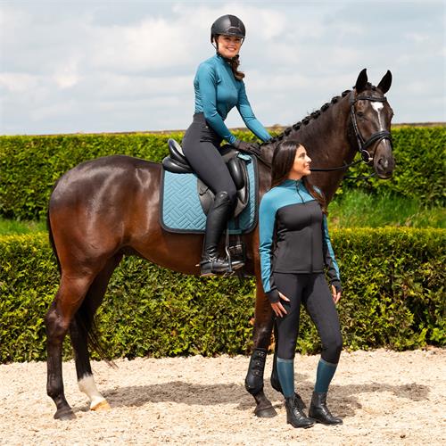 Dámské rajtky QHP Micah S/S 2025, černé - vel. 40 Dámské rajtky s gripem Micah QHP SS 2025, černé, 40