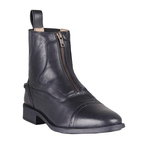 Kožená jezdecká perka QHP Milaan, černá - vel. 43