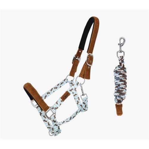 Ohlávkový set QHP Stable Buddy, SS 26, s jezevčíky - vel. Full Ohlávkový set QHP Stable Buddy SS 26, vel. Full
