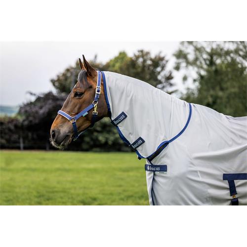 Síťovaná deka proti hmyzu s krkem Bucas Freedom, SS 26, stříbrná - vel. 125 cm Síťová deka Bucas Freedom SS 26, stříbrná, vel. 125