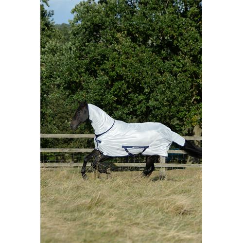 Síťovaná deka proti hmyzu s krkem Bucas Freedom, SS 26, stříbrná - vel. 125 cm Síťová deka Bucas Freedom SS 26, stříbrná, vel. 125