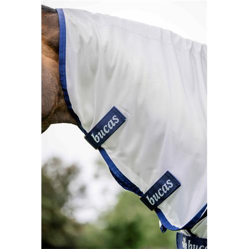 Síťovaná deka proti hmyzu s krkem Bucas Freedom, SS 26, stříbrná - vel. 135 cm Síťová deka Bucas Freedom SS 26, stříbrná, vel. 135