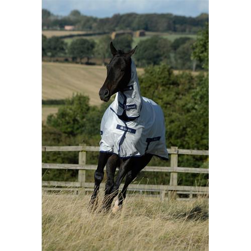 Síťovaná deka proti hmyzu s krkem Bucas Freedom, SS 26, stříbrná - vel. 135 cm Síťová deka Bucas Freedom SS 26, stříbrná, vel. 135