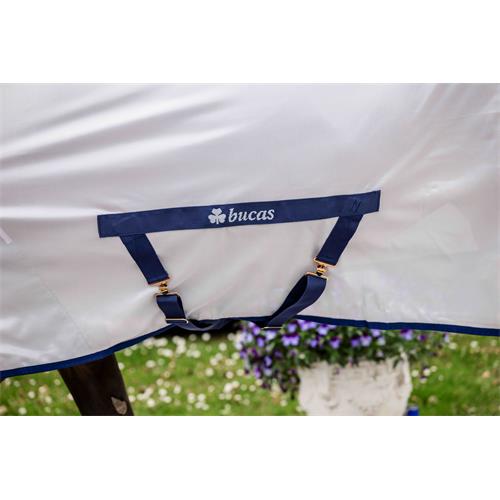 Síťovaná deka proti hmyzu s krkem Bucas Freedom, SS 26, stříbrná - vel. 145 cm Síťová deka Bucas Freedom SS 26, stříbrná, vel. 145