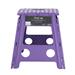 Skládací stolička QHP, plastová - fialová Stolička skládací na nasedání, fialová