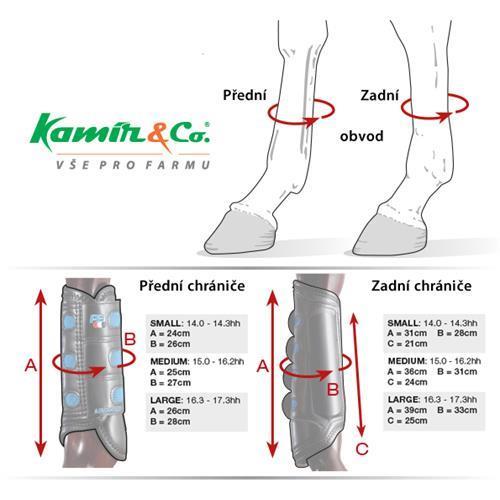 Krosové chrániče Premier Equine Carbon Tech, modré - zadní, vel. S Chrániče Carbon Tech, modré, zadní, vel. S