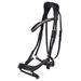 Anatomická uzdečka QHP Devi, černá - vel. Full Uzdečka kožená QHP Devi, anat.,černá, vel. Full