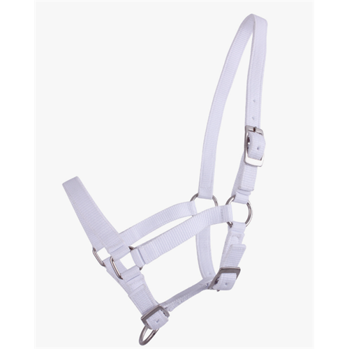 Hříběcí nylonová ohlávka QHP, vel. 04 - různé barvy - bílá