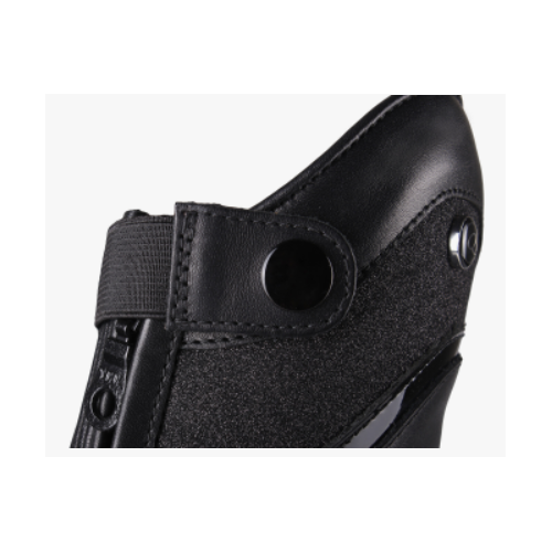 Jezdecké boty QHP Hailey, černé - dětské, vel. 34 Boty jezdecké kožené QHP Hailey, černé, 34