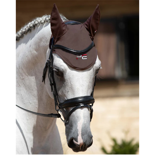 Čabraka na uši Premier Equine Atlas - hnědá, Full