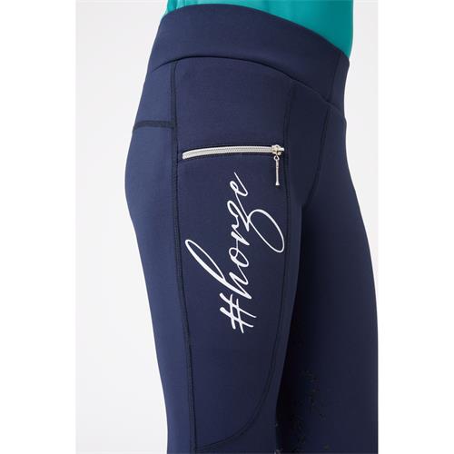 Dětské jezdecké leginy Horze Femke, modré - vel. 160 Leginy dětské Horze Femke, modré, 160
