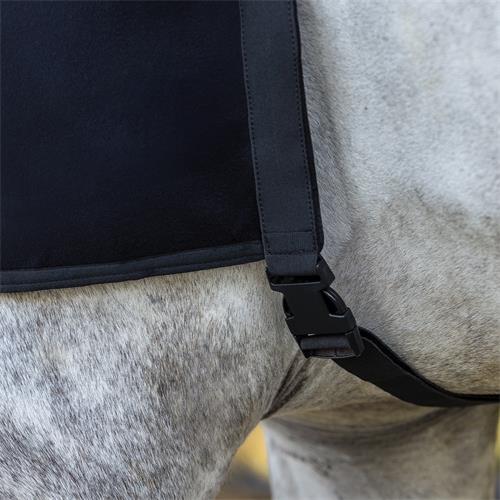 Náhradní díl na krk fleecový, černý - vel. S ( Pony) Díl náhradní na krk QHP fleecový, černý, S