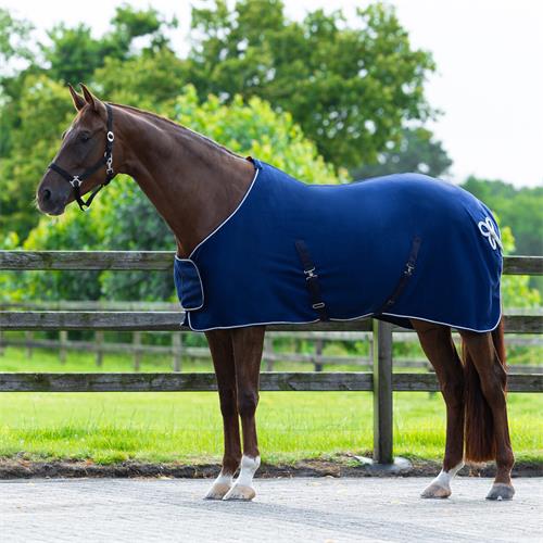 Odpocovací deka QHP Ornament, modrá - vel. 135/185 cm