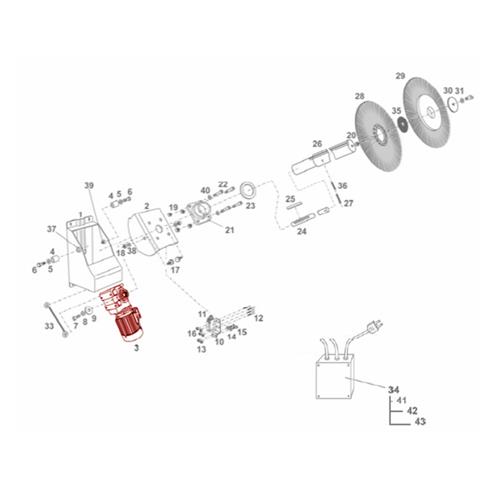 Náhradní motor a převodovka pro HappyCow Mono Náhradní motor a převodovka pro HappyCow Mono