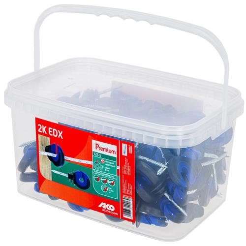 Izolátor AKO 2 K +skelné vlákno, velký s průch. vrutem 5 mm EDX - 500 ks Izolátor AKO 2 K +skelné vlákno, velký s průch. vrutem 5 mm EDX, 500 ks