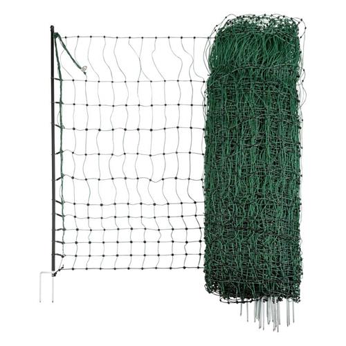 Síť pro drůbež PoultryNet, zelená, vodivá, výška 106 cm, délka 50 m, dvojitá špička