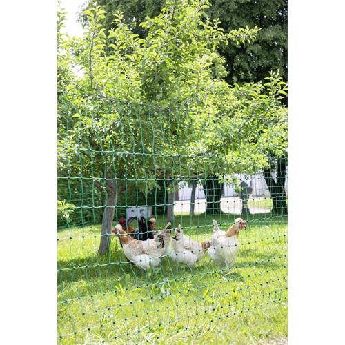 Síť pro drůbež PoultryNet, zelená, vodivá, výška 106 cm, délka 25 m, dvojitá špička Síť pro drůbež PoultryNet, zelená, vodivá, výška 106 cm, délka 25 m, dvojitá špička