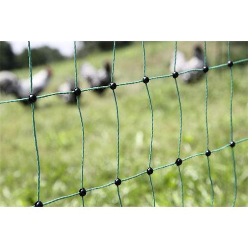 Síť pro drůbež PoultryNet, zelená, vodivá, výška 106 cm, délka 25 m, dvojitá špička Síť pro drůbež PoultryNet, zelená, vodivá, výška 106 cm, délka 25 m, dvojitá špička