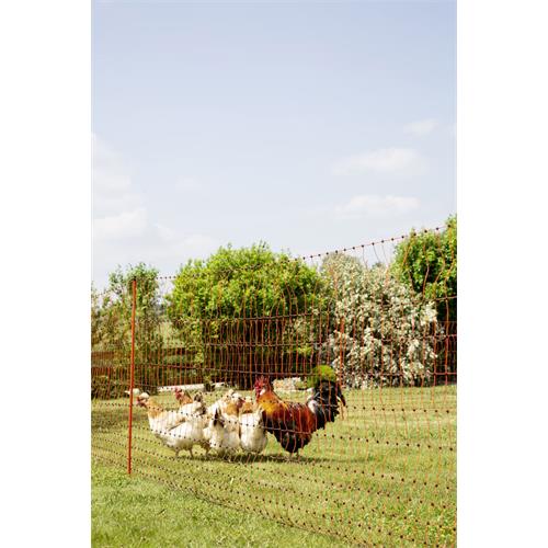 Síť pro drůbež PoultryNet, vodivá, výška 106 cm, délka 50 m, dvojitá špička Síť pro drůbež PoultryNet, vodivá, výška 106 cm, délka 50 m, dvojitá špička