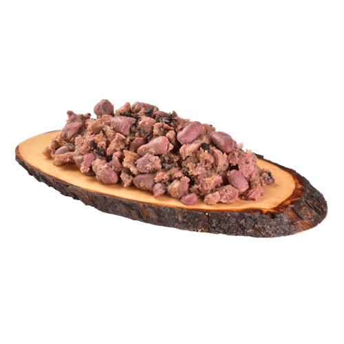 Carnilove Wild konzerva pro psy Meat Duck & Pheasant, 400g Konzerva pro psy Carnilove kachna a bažant, 400 g - obsah konzervy.