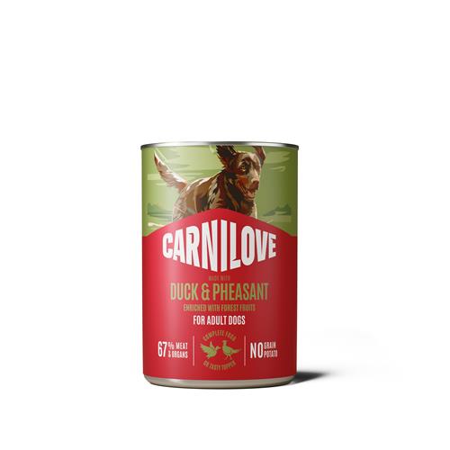 Carnilove Wild konzerva pro psy Meat Duck & Pheasant, 400g Konzerva pro psy Carnilove, kachna&bažant, 400 g