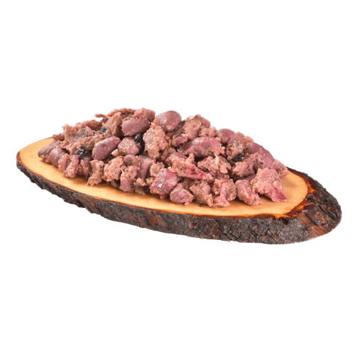 Carnilove Wilde konzerva pro štěňata Meat Salmon & Turkey Puppies, 400g Konzerva pro štěně Carnilove losos a krocan, 400 g - obsah konzervy.