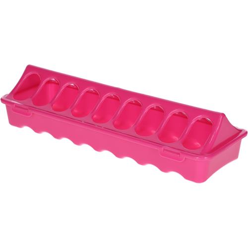 Krmítko pro kuřata růžové 30 × 10 × 7 cm Krmítko pro kuřata růžové 30 × 10 × 7 cm