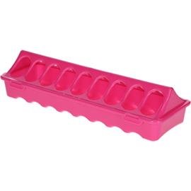 Krmítko pro kuřata růžové 30 × 10 × 7 cm