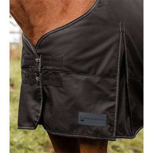 Nepromokavá deka s fleecem Waldhausen Nordic, černá - 145/195 cm Deka neprom. Wald Nordic, fleece, černá, 145 cm